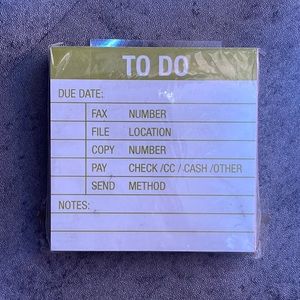 Quirky  notepad “to do “